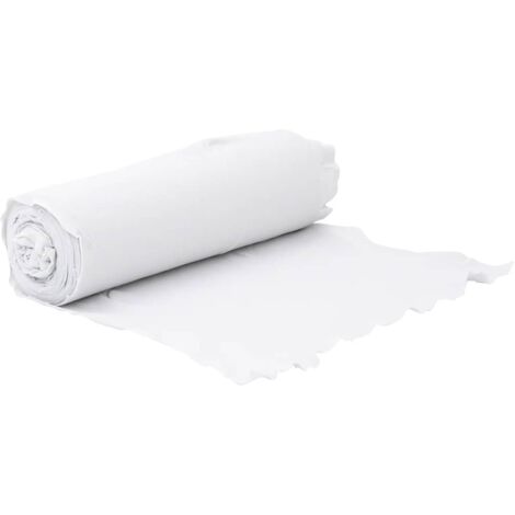 vidaXL Geotextil Membran weiß 1 x 50 m Polyesterfaser