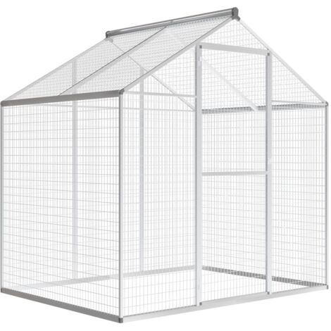 vidaXL Außenvoliere Aluminium 178 x 122 x 194 cm