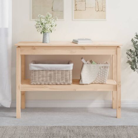 vidaXL Konsolentisch 110x40x75 cm Massivholz Kiefer
