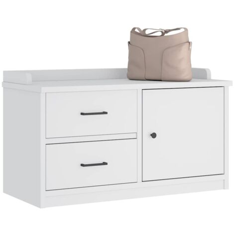 vidaXL Flurbank SANDNES weiß 87x40x50 cm aus Holz