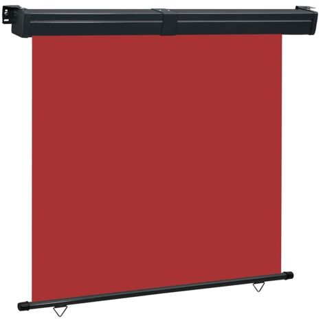 vidaXL Balkon-Seitenmarkise 165x250 cm Rot