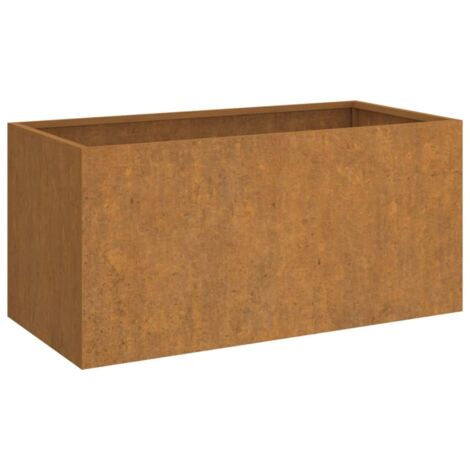 Vidaxl – Pflanzkübel 62x30x29 cm – Wetterfester Cortenstahl – Rostschutz durch natürliche Patina – Stabiler Rahmen für Garten und Balkon (1/5)