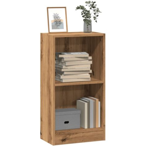 vidaXL Bookcase Artisian Oak 40x24x76 cm Engineered Wood
