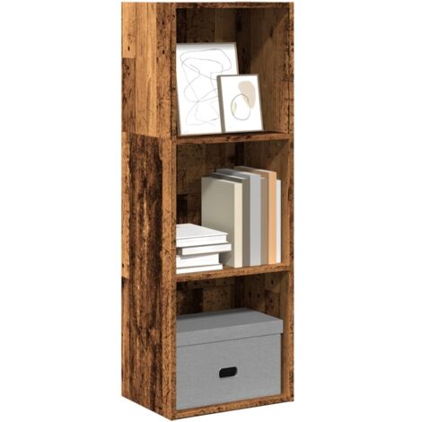 vidaXL Bookcase Old Wood 40x30x114 cm Engineered Wood