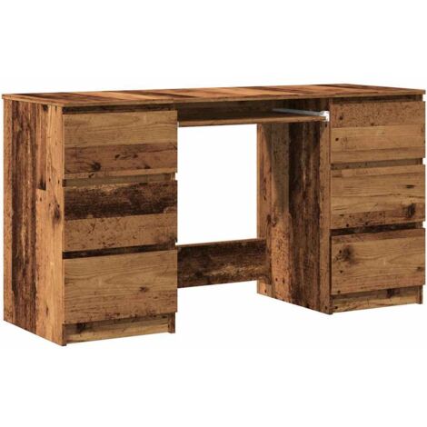 Schreibtisch Altholz-Optik 140x50x77 cm Holzwerkstoff vidaXL