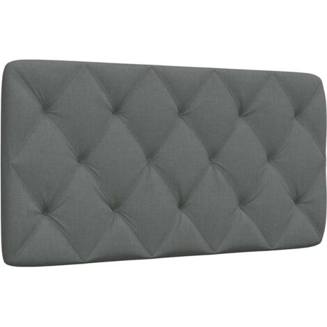 Kopfteil-Kissen Dunkelgrau 100 cm Stoff vidaXL898759