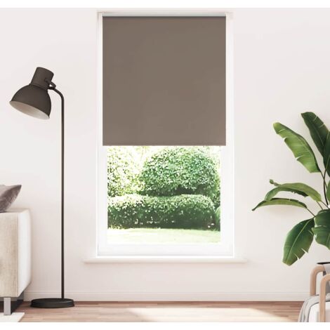 Verdunkelungsrollo Kaffeebraun 115x210 cm Stoffbreite 110,7 cm vidaXL