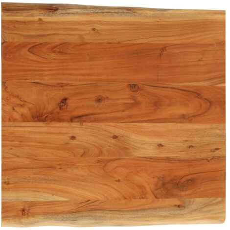 Tischplatte 80x80x2,5cm Quadratisch Massivholz Akazie Baumkante vidaXL