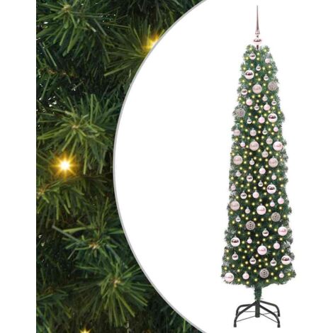 Künstlicher Weihnachtsbaum mit 300 LEDs mit Ständer Grün 180 cm vidaXL