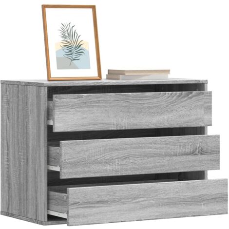 Eckkommode Sonoma Grau 80x41x58 cm Holzwerkstoff