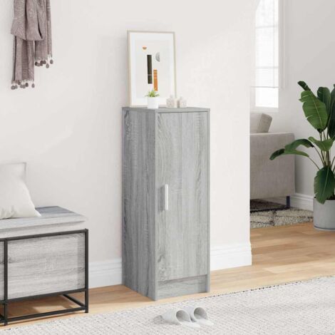 vidaXL Schuhschrank Sonoma Grau 32x35x92 cm MDF