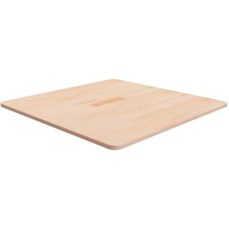 vidaXL Tischplatte Quadratisch 70x70x1,5 cm Eichenholz Unbehandelt