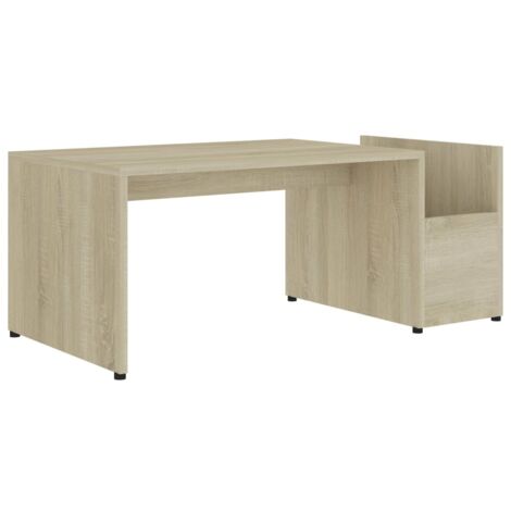vidaXL Couchtisch Sonoma-Eiche 90x45x35 cm aus Spanplatte