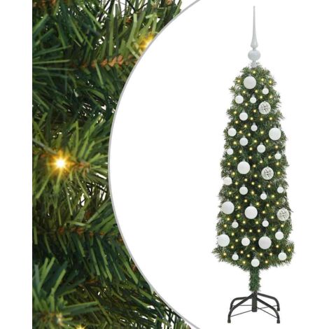 Künstlicher Weihnachtsbaum mit 150 LEDs mit Ständer Grün 120 cm vidaXL