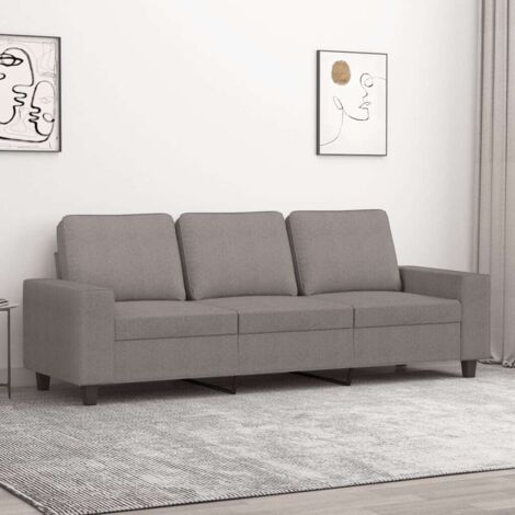 3-Sitzer Sofa Taupe 180 cm Stoff