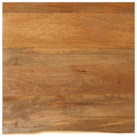 Tischplatte mit Baumkante 80x80x3,8 cm Massivholz Mango vidaXL