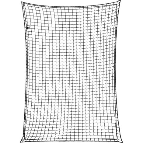 vidaXL Anhängernetz mit Gummiseil Schwarz 3,5x2,5 m PP