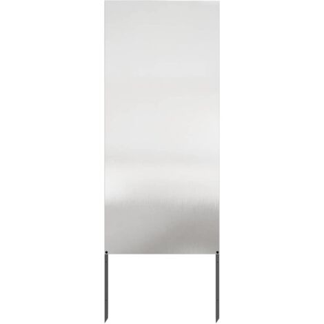 Garten Sichtschutz-Leinwand Silber 50 x 140 cm Edelstahl vidaXL