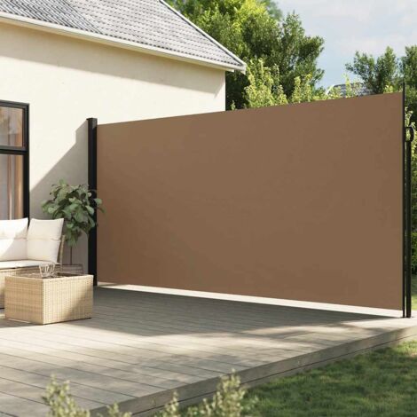 Seitenmarkise Ausziehbar Taupe 200x600 cm vidaXL