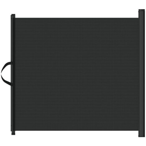 Haustier-Barriere Ausziehbar Schwarz 117,5x125 cm vidaXL835400