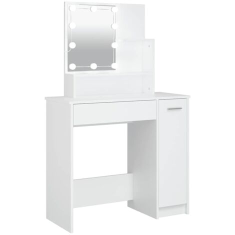 Frisiertisch mit weißem LED 86,5x35x136 cm