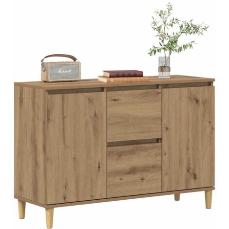 Sideboard Artisan-Eiche 102x35x70 cm Holzwerkstoff vidaXL
