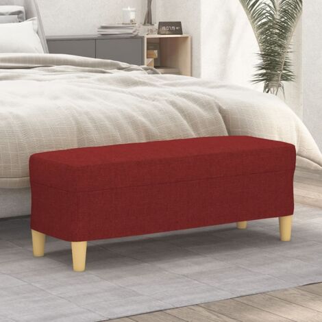 vidaXL Bank Bordeaux 100x35x41 cm Stoff