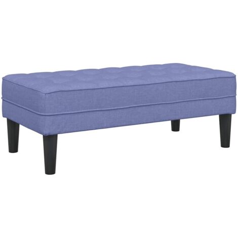 Bank Jeans blau 113 x 57 x 39 cm Stoff vidaXL