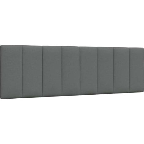 Kopfteil-Kissen "Hanko" Dunkelgrau 160 cm Stoff vidaXL