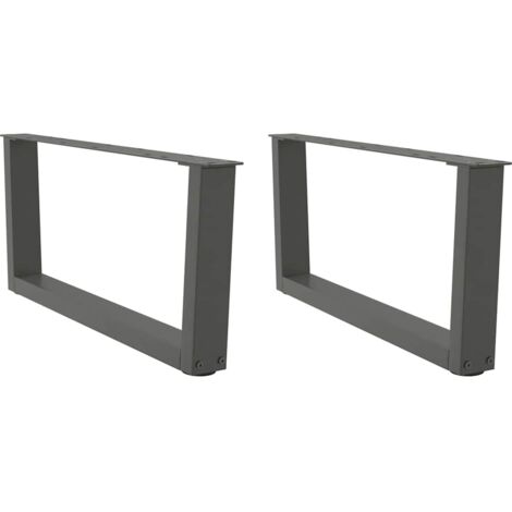 Couchtischbeine V-Form 2 Stück Anthrazit 70x(30-31,3) cm Stahl vidaXL