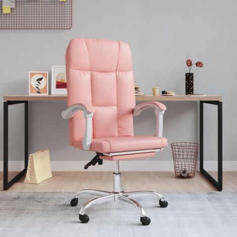 Bürostuhl mit Liegefunktion Rosa Kunstleder vidaXL (1/5)