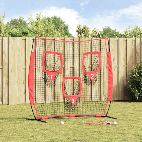 Baseball & Softball Schwarz 214.5 x 89.5 x 181 cm Polyester vidaXL