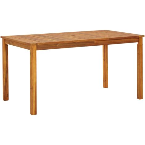 Gartentisch 140x80x74 cm Massivholz Akazie vidaXL