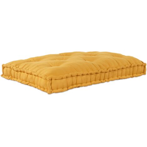 Pallet Sofa Kissen Gelb Stoff vidaXL