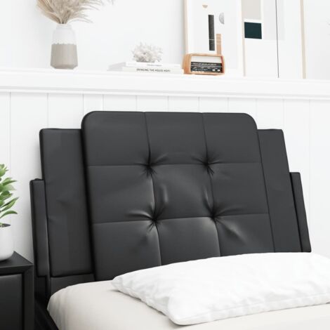 Kopfteil-Kissen Schwarz 90 cm Kunstleder vidaXL413020