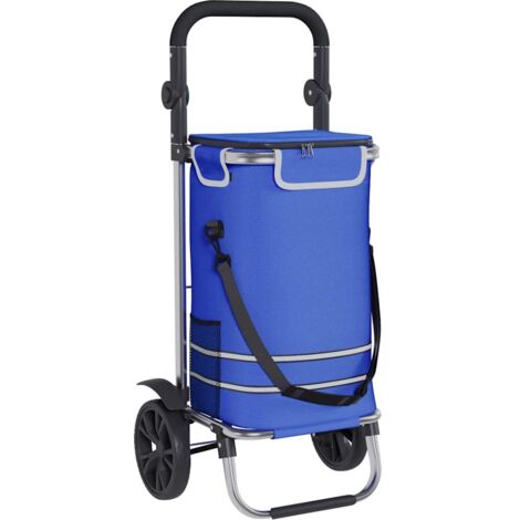 Einkaufswagen Blau 36,5 x 46,5 x 100,5 cm Oxford Stoff vidaXL