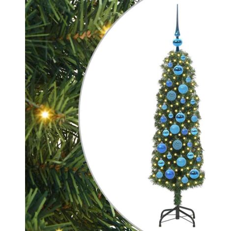 Künstlicher Weihnachtsbaum mit 150 LEDs mit Ständer Grün 120 cm vidaXL