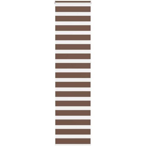 Doppelrollo Braun 60x230 cm Stoffbreite 55,9 cm Polyester vidaXL