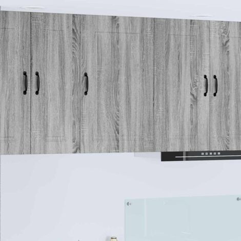 Küchenschrank mit Speicher Kalmar Graues Sonoma 50 x 31 x 80 cm vidaXL