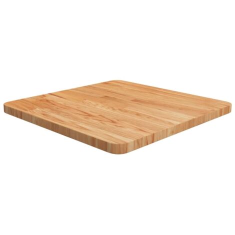 vidaXL Square Table Top Light Brown 50x50x2,5cm Treated Solid Wood Oak