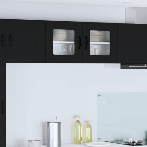 Küchenschrank Kalmar Schwarz 80 x 31 x 40 cm Holzwerkstoff vidaXL