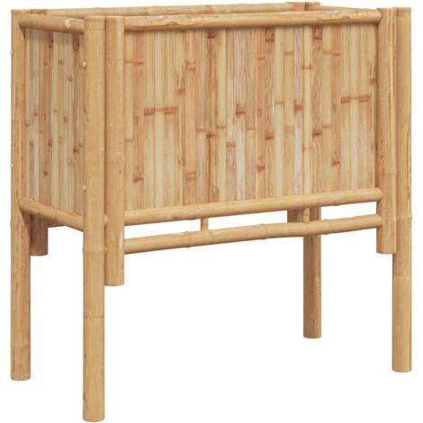 Garten-Hochbeet Braun 70 x 35 x 70 cm Bambus vidaXL