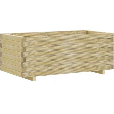 vidaXL Hochbeet rechteckig 100x50x40 cm Holz