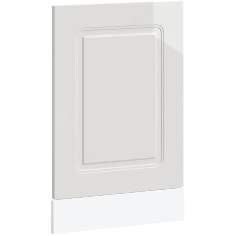 vidaXL Geschirrspülerblende Kalmar Hochglanz-Weiß 45x1,5x67 cm