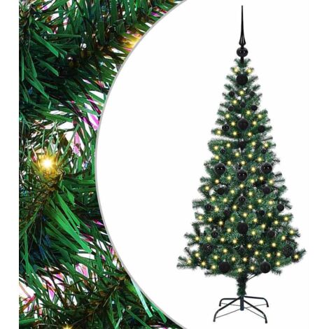 Künstlicher vorbeleuchteter Weihnachtsbaum Grün 120 cm vidaXL (1/5)