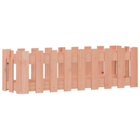 vidaXL Hochbeet Lattenzaun-Design 100x30x30 cm Massivholz Douglasie (1/5)