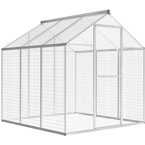 vidaXL Außenvolière Aluminium 183 x 178 x 194 cm