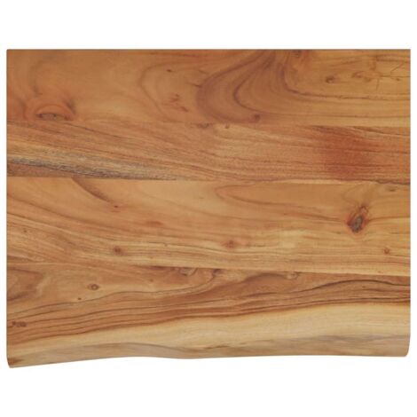 Wandregal 50x40x3,8 cm Rechteckig Massivholz Akazie Baumkante vidaXL