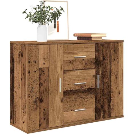 vidaXL Sideboard Altholz-Optik 90x29,5x65 cm Holzwerkstoff