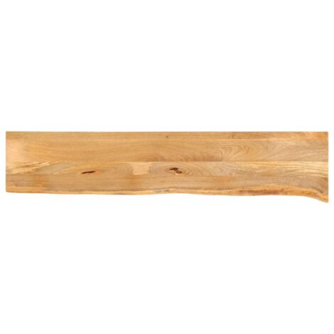 Tischplatte mit Baumkante 140x40x3,8 cm Massivholz Mango vidaXL